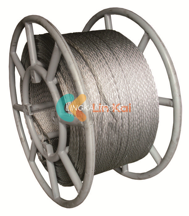 Cuerda de alambre de acero anti de la torsión del filamento el 11MM del peso ligero 8/12 para el solo conductor o la cuerda de OPGW