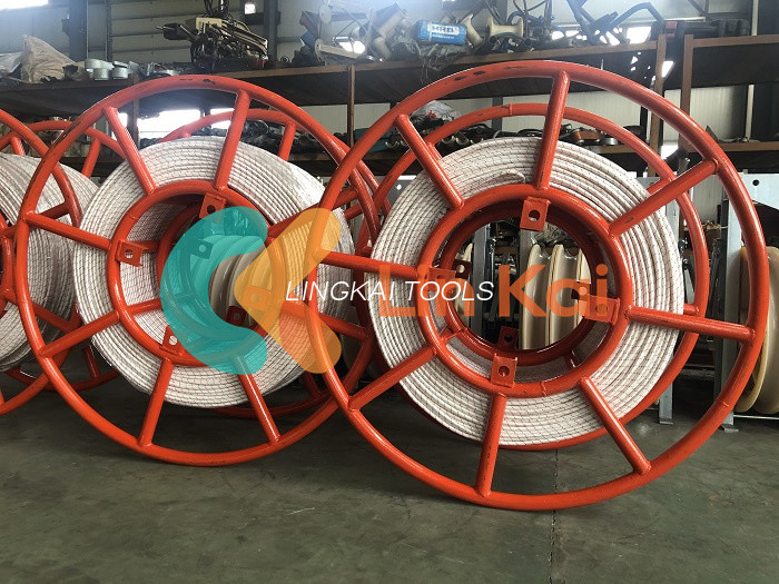 Cuerda de nailon de 12 hilos para tirar de conductores u OPGW en una línea de transmisión caliente