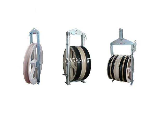 Tres líneas liadas del bloque de polea del conductor de SHD que atan con la rueda de nylon