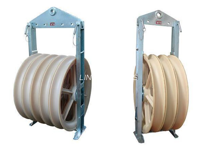 Cable conductor de gran diámetro que tira de la polea que teje el bloque MC Nylon Block
