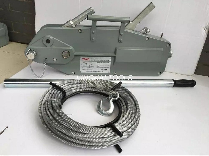 Tirfor de acero cabrestante cabrestante cabrestante cabrestante cabrestante de cuerda para levantar