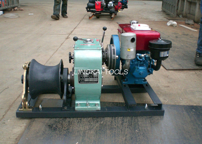 Motor diesel torno de 5 toneladas, torno de alta velocidad de la construcción de la línea eléctrica eléctrica