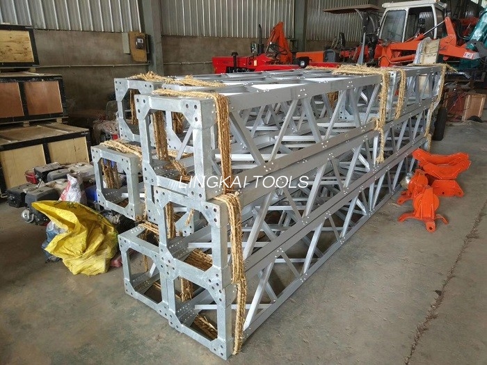 Torre de perforación de poste de ginebra del enrejado de la forma de la aleación de aluminio una para las torres de la instalación