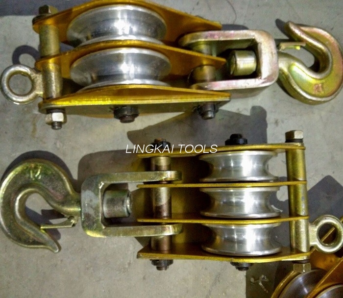 Polea de aluminio de 2 toneladas que recibe los trastos/el bloque de arrebato de la rueda de aluminio 2.9KG