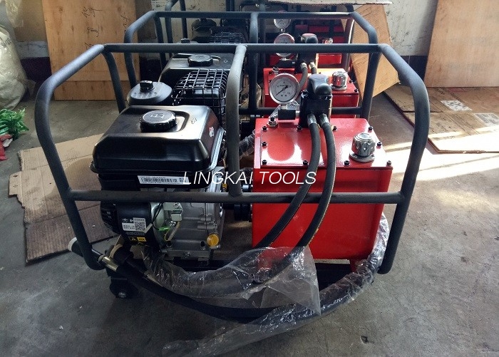 Gasolina del motor de Gasonline de la pompa hidráulica de la unidad hidráulica impulsada por el motor para las herramientas que prensan