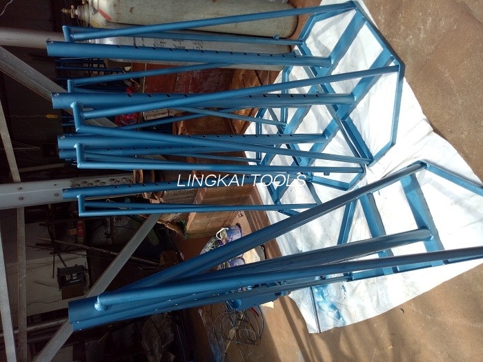 Equipo hidráulico de Manuacturing del cable del soporte del carrete de alambre 5 - 10 toneladas con las ruedas