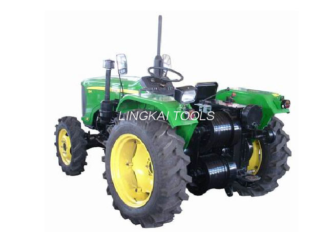 Tractor de dos ruedas modelo 304 40KN del tirador del torno del cable del tractor que tira de la máquina