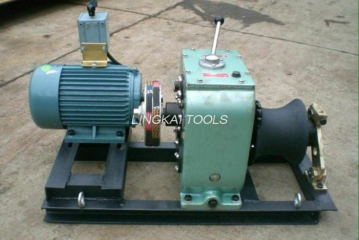 Línea herramienta de la construcción tirador del torno del cable de 3 toneladas con el electromotor 3KW