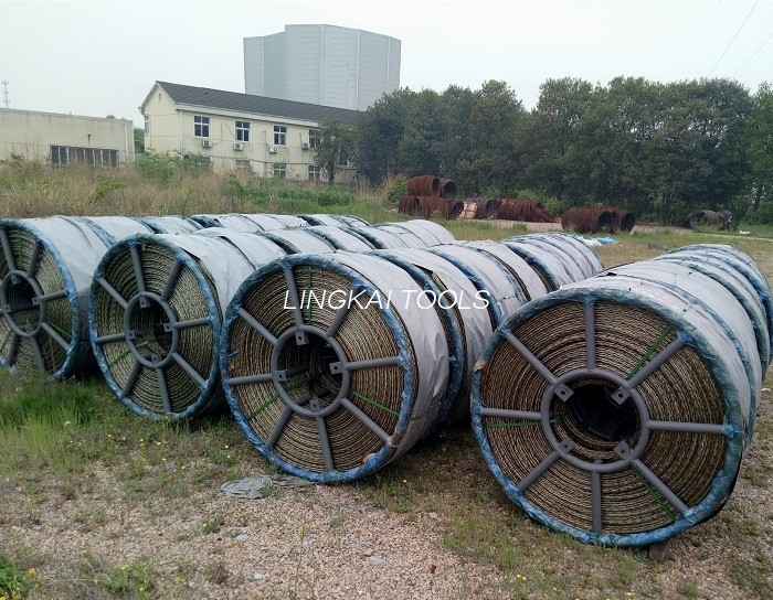 Cuerda de acero trenzada que tuerce anti de 8 filamentos para tirar del conductor o del cable de fibra óptica